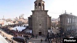 Похороны Сережи Аветисяна в Гюмри, 21 января 2015 г.