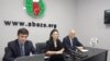 Слева направо: исполнительный секретарь ВААК Инар Гицба, шеф-редактор Амина Лазба, член Высшего совета конгресса Вячеслав Чирикба