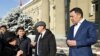 Президент Садыр Жапаровдун жаңы конуштун жашоочулары менен жолуккан учуру. 
