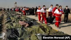 محل سقوط هواپیمای اوکراینی در نزدیکی تهران