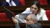 Armenia - Prime Minister Nikol Pashinian and Justice Minister Srbuhi Galian attend a session of the Armenian parliament, Yerevan, November 12, 2024.