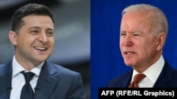 Volodimir Zelenski și Joe Biden