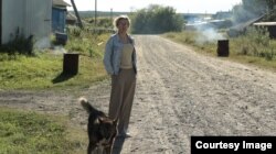 Екатерина Филиппова и собака Жулик
