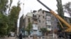 Восстановление разрушенного здания в Авдеевке