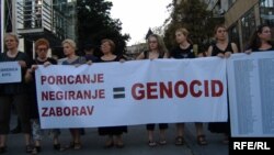 Sa jednog od skupova Žena u crnom u Beogradu