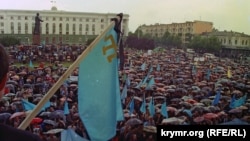Мітинг у День пам'яті жертв депортації кримських татар у Сімферополі, 18 травня 1998 року