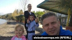 Семејство Реџепи на летување во Охрид