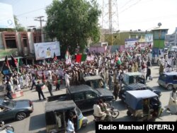 د جلال اباد د خلکو د مظاهرې یوه څنډه