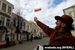 Пэрфоманс Алеся Пушкіна ў Віцебску, 1 красавіка 2019