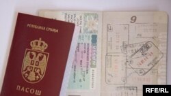 Šengen viza u pasošu, ilustrativna fotografija