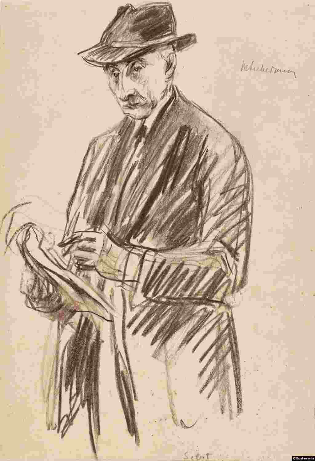 Max Liebermann (1847–1935) Autoportret, f.d.