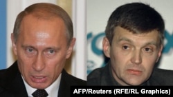 Președintele Vladimir Putin și disidentul Alexandr Litvinenko într-un montaj fotografic