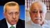 Türkiýäniň prezidenti Rejep Taýýyp Erdogan (çepde) we Fethullah Gülen. 