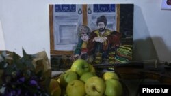 Armenia -- A Painting from the exhibition doveted to the 150th anniversary of Hovhannes Tumanyan. 13FEb., 2019