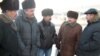 Члены инициативной группы шахтеров-инвалидов, подавшие в суд на компанию "Казахмыс". Караганда. Январь 2012 года.