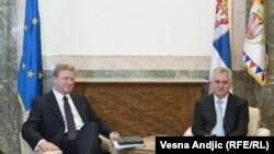Tomislav Nikolić i Štefan File u Beogradu, 11. jun 2012.
