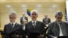 Mirsad Kebo (L), Živko Budimir (C) and Svetozar Pudaric (D) polažu zakletvi 17. marta 2011. godine