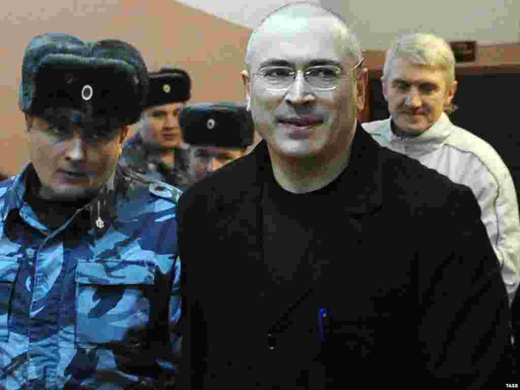 Khodorkovski i Lebedev na saslušanju u Moskvi, 11. januar 2010. 