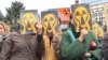 Митинг против добычи урана в Бишкеке.