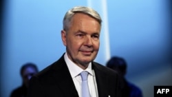 Fostul ministru al afacerilor externe Pekka Haavisto, plasat de sondaje pe locul doi, în cadrul unei dezbateri televizate de la postul public finlandez Yle - 25 ianuarie