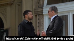 Владимир Зеленский и Кир Стармер в Ватикане, 26 апреля 2025 года