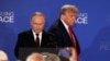 Путін і Трамп під час брифінгу після переговорів. Аляска, 15 серпня 2025 року