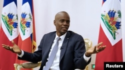 Președintele haitian Jovenel Moise în Palatul Național din Port-au-Prince