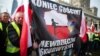La o nouă demonstrație, miercuri, la Varșovia, fermierii polonezi au lăsat acasă tractoarele. Unii au adus însă pancarte cu insulte la adresa refugiaților ucraineni. 