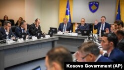 Pamje nga një mbledhje e Qeverisë së Kosovës.