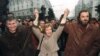 Lideri demokratskih protesta 1996. godine: Zoran Đinćić, Vesna Pešić i Vuk Drašković