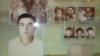 Витрина с фотографиями Нурсултана Назарбаева в молодости со своими близкими родственниками. Темиртау, 17 октября 2012 года. 