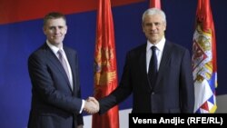 Igor Lukšić i Boris Tadić, 20. jul 2011.