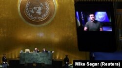 Obraćanje Volodimira Zelenskog Općoj skupštini UN-a, New York, 21. rujna 2022.