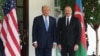 ABŞ prezidenti Donald Tramp Ağ evdə Azərbaycan prezidenti İlham Əliyevi qəbul edir
