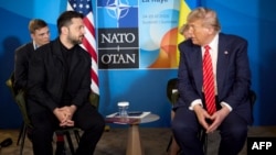 Președintele SUA, Donald Trump, și președintele Ucrainei, Volodimir Zelenski, s-au întâlnit în iunie, în marja summitului NATO de la Haga.