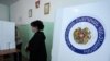 Armenia -- Voting in a mayoral election in Hrazdan, 17Apr2016.