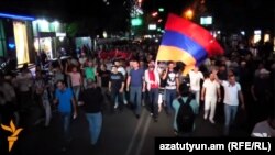 Հուլիսի 27-ի երթը Երևանի կենտրոնական փողոցներում