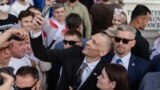 Сяргей Ціханоўскі на мітынгу ў Варшаве, 26 чэрвеня 2025