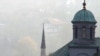 Tuzla, pogled na džamiju i pravoslavnu crkvu, arhiva