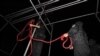Iranian police officers prepare nooses for hanging. (file photo) 