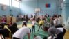 Урок по инклюзивному спорту, организованный для детей-аутистов, их родителей и здоровых детей в рамках проекта «Аутизм победим». Караганда, 29 октября 2016 года. Иллюстративное фото.