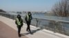 Працівники поліції під час патрулювання в Києві